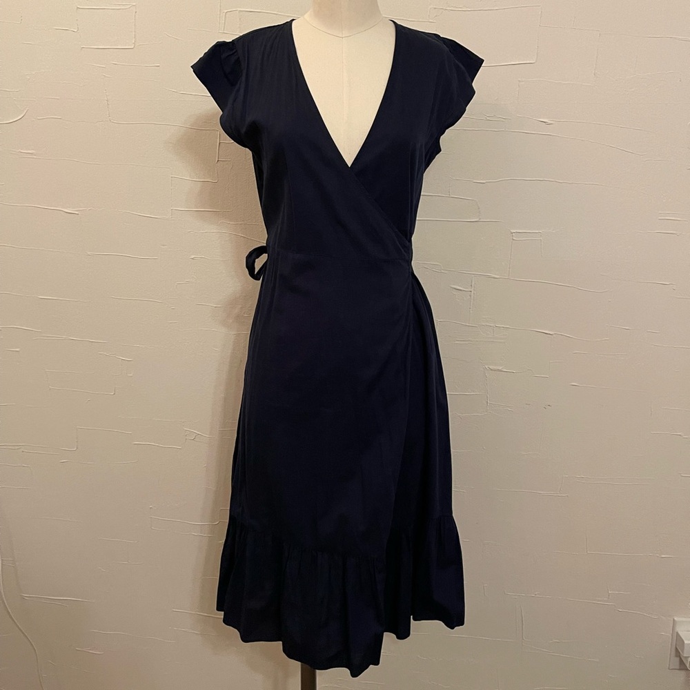 Draper James Navy MIDI Dress